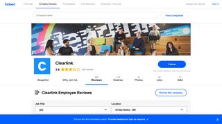 Working at Clearlink: 260 Reviews | Indeed.com