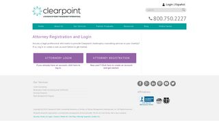 Attorney Registration and Login | Clearpoint Credit Counseling