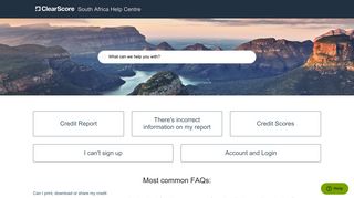 South Africa Help Centre - ClearScore