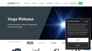 ClearSlide Sales Engagement Platform - Vega Release