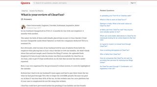 What is your review of ClearTax? - Quora