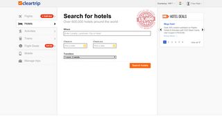 Online Hotel Booking |Hotels Near Me |Affordable Hotels @Cleartrip