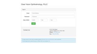 Clear Vision Ophthalmology, PLLC - Login