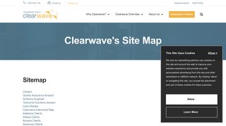 Clearwave's Site Map