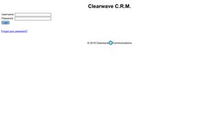 CRM Login - Clearwave Communications