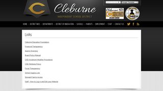 Useful Links - Cleburne Independent School District
