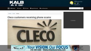 Cleco customers receiving phone scams - KALB