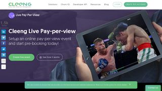 Live streaming Pay-Per-View Solution | Cleeng