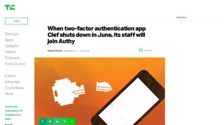 When two-factor authentication app Clef shuts down in June, its staff ...