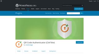 QR Code Authenticator (Clef like) | WordPress.org