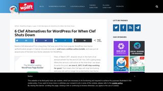 6 Clef Alternatives for WordPress For When Clef Shuts Down - WPLift