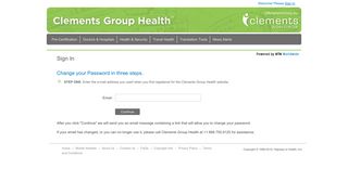 Clements Group Health >> Sign In