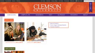 Apply Now | Clemson University, South Carolina