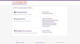 Apply to Clemson - ApplyWeb