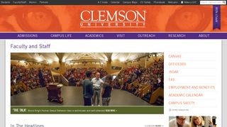 Faculty and Staff | Clemson University, South Carolina