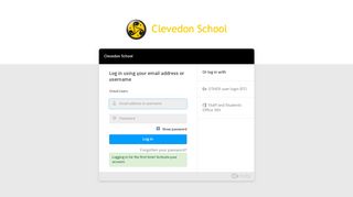 OTHER user login (FF) - Login - Clevedon School