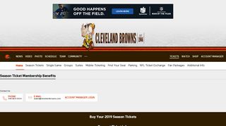 Browns Season Ticket Member Benefits | Cleveland Browns ...