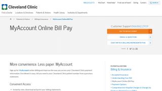 MyAccount Online Bill Pay | Cleveland Clinic