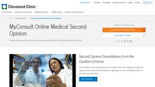 MyConsult Online Second Opinion | Cleveland Clinic