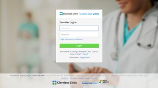 Log In - Cleveland Clinic Express Care Online