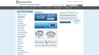 Welcome Online CE/CME Activity Participants | Cleveland Clinic ...