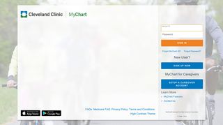 Terms and Conditions - MyChart - Login Page - Cleveland Clinic