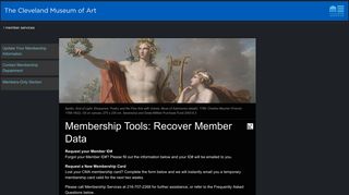 membership tools - The Cleveland Museum of Art