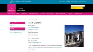 Main Library – Cleveland Public Library