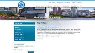 bill pay | Cleveland Water Department