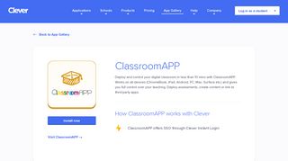 ClassroomAPP - Clever application gallery | Clever