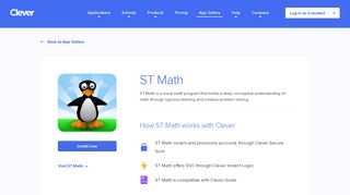ST Math - Clever application gallery | Clever