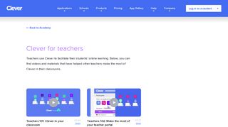 Clever Academy - Teachers | Clever