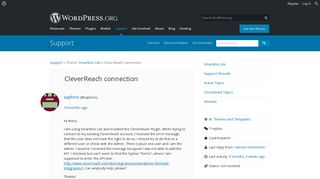 CleverReach connection | WordPress.org