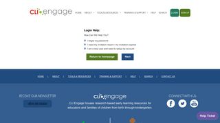Login Help - Cli Engage
