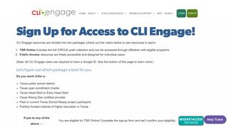Sign Up for Access to CLI Engage! – CLI Engage Public