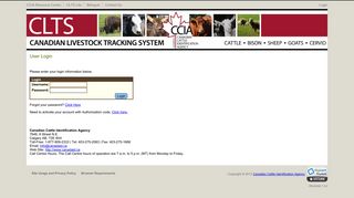 Login - Canadian Cattle Identification Agency