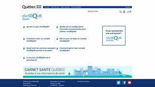 clicSÉQUR - Citoyens - Gouvernement du Québec