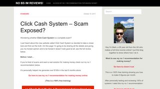 Click Cash System – Scam Exposed? - No BS IM Reviews!