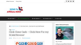 Click Clone Cash – Click Here For my SCAM Review! | Zero To ...