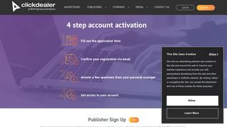 Publisher Sign Up | ClickDealer