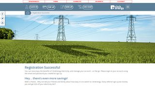 Click Energy - Registration Successful