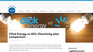 Click Energy vs AGL | Electricity Plans, Prices & Deals – Canstar Blue