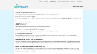 Member FAQs - ClickFreeScore.com