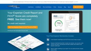 Free Credit Score - Get Your FICO® Score: No Credit Card Needed.