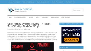 Click Money System Review - It Is Not TrustWorthy! Find Out Why!
