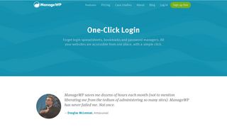 One-Click Login - ManageWP