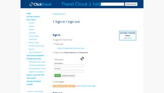 1 Sign in / sign out - Travel Cloud 3 Help - Google Sites