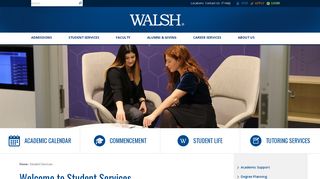 Student Services: Registration, Academic Calendar and Portal - Walsh ...