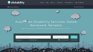 Clickability – Australian disability services: Rated, Reviewed, Reliable