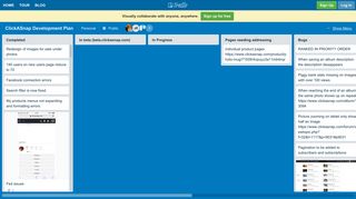 ClickASnap Development Plan - Trello